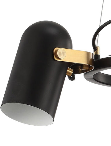 Eugenio Adjustable Metal LED Chandelier - JONATHAN Y